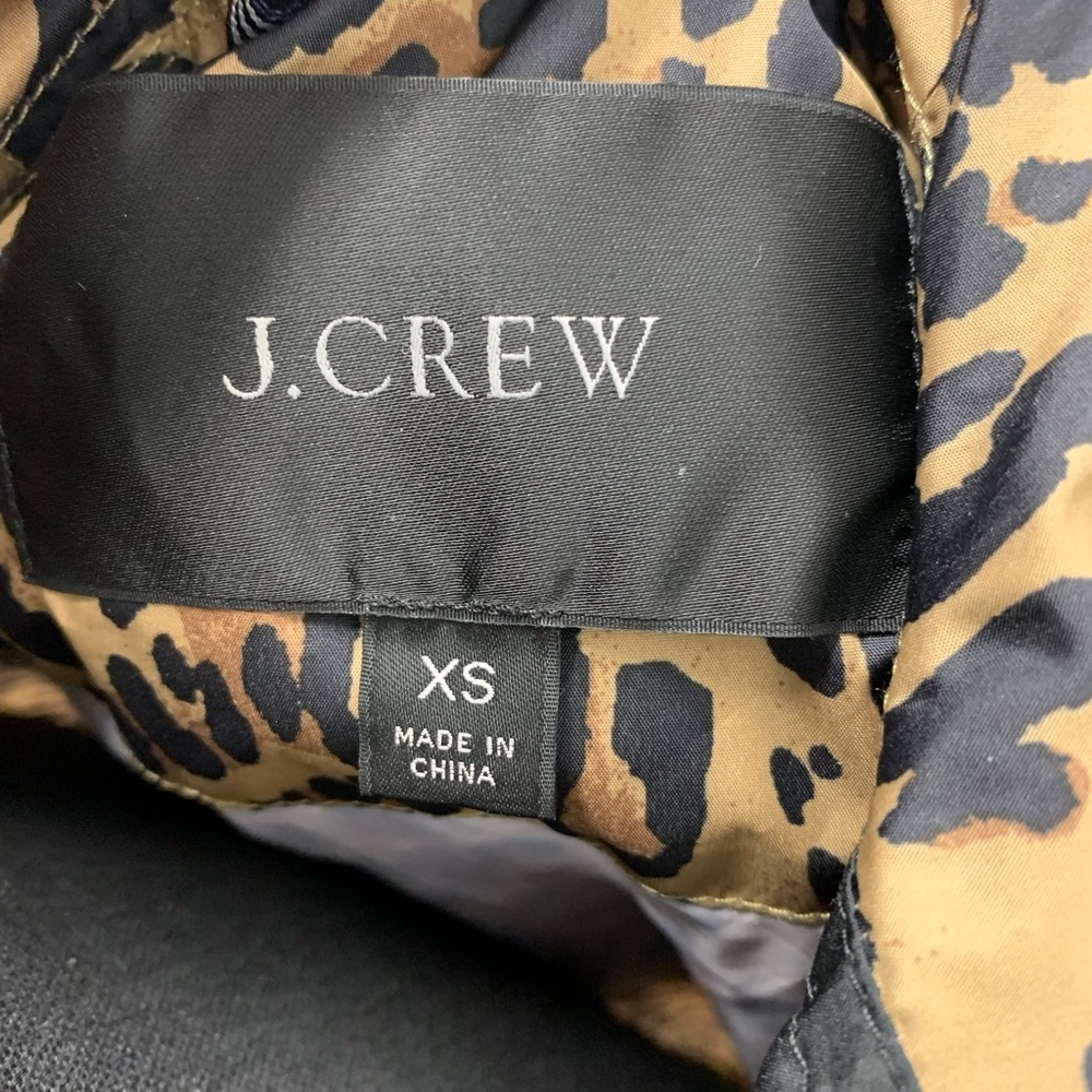 J. Crew Leopard Print Anorak Color Block Jacket Xs - image 6